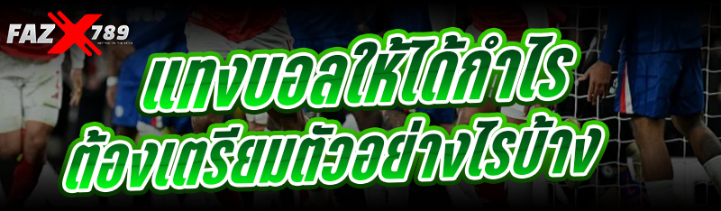 แทงบอลให้ได้กำไร ต้องเตรียมตัวอย่างไรบ้าง